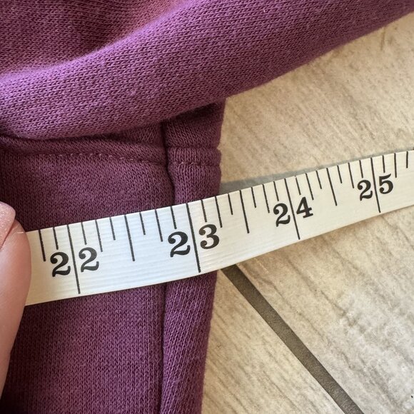 Athletic Works Womens Crew Neck Sweatshirt L (12-14) Burgundy Cotton Blend Casua - Picture 4 of 6